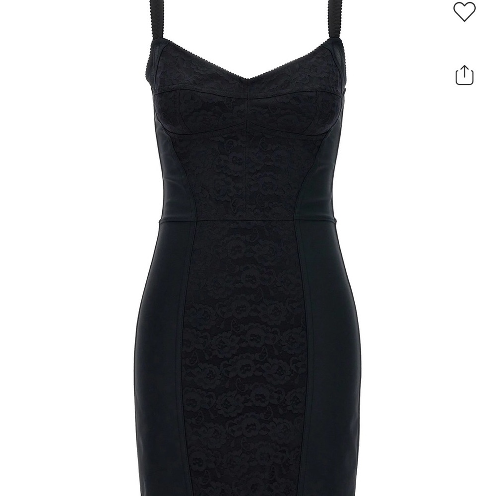 Dolce & Gabbana Black Lace Mini Dress